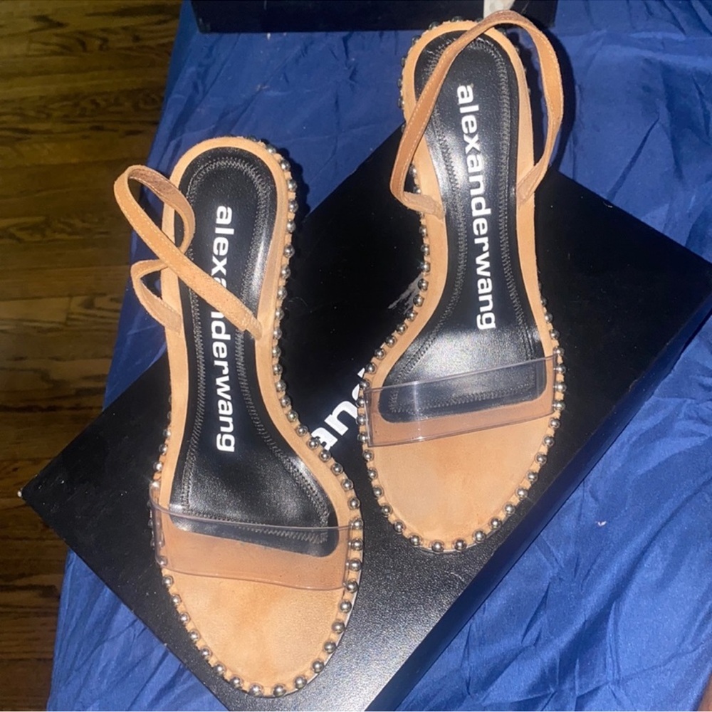 Alexander Wang Tan and Black Women's Sandals